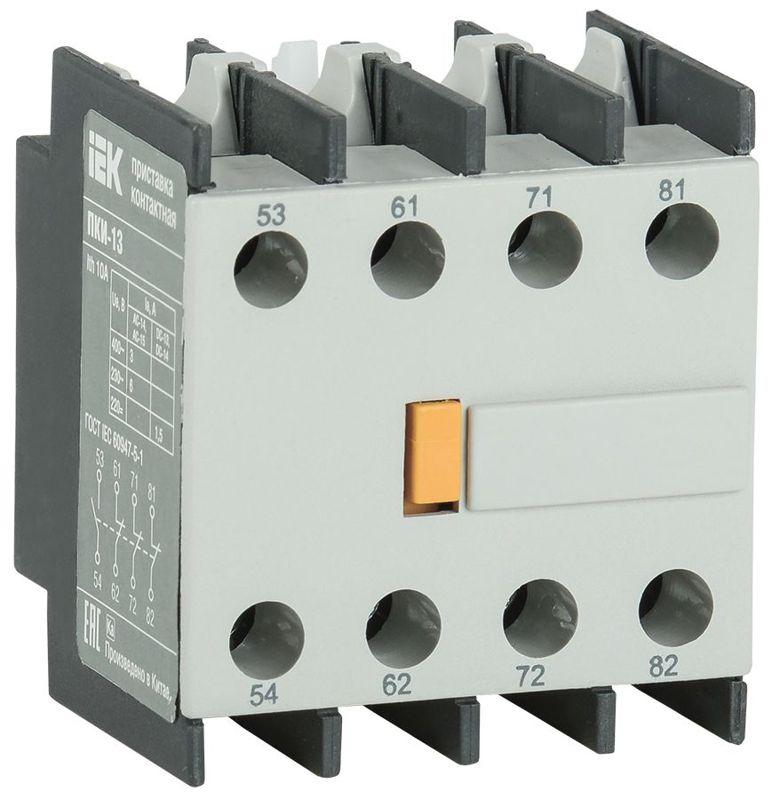 Приставка контактная ПКИ-13 доп. контакты 1НО+3НЗ KARAT IEK KPK10-13