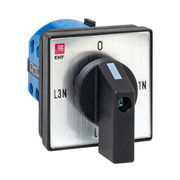 Переключатель кулачковый ПК-1-84 4п 10А для вольтметра (для фазного напряжения) PROxima EKF pk-1-84-10