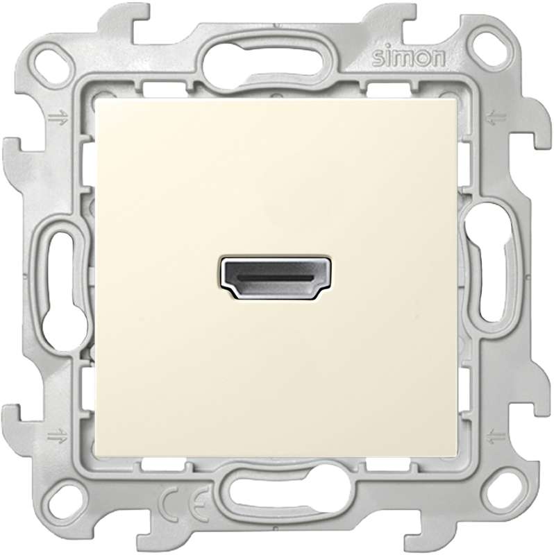 Розетка HDMI 1.4 1-м СП Simon 24 IP20 коннектор механизм сл. кость Simon 2411094-031