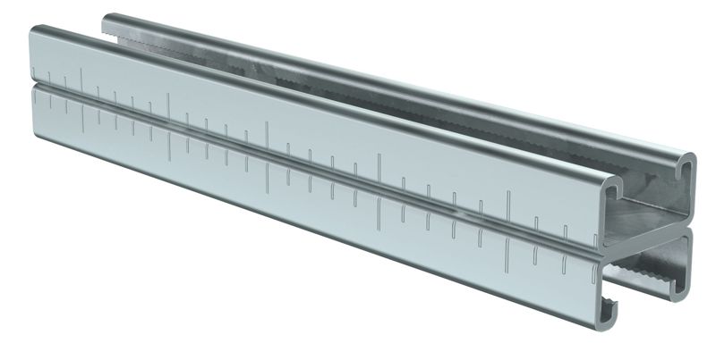 Профиль STRUT двойной перфорированный 41х21 L1600 2.5мм IEK CLM50D-PSD-41-21-16-3