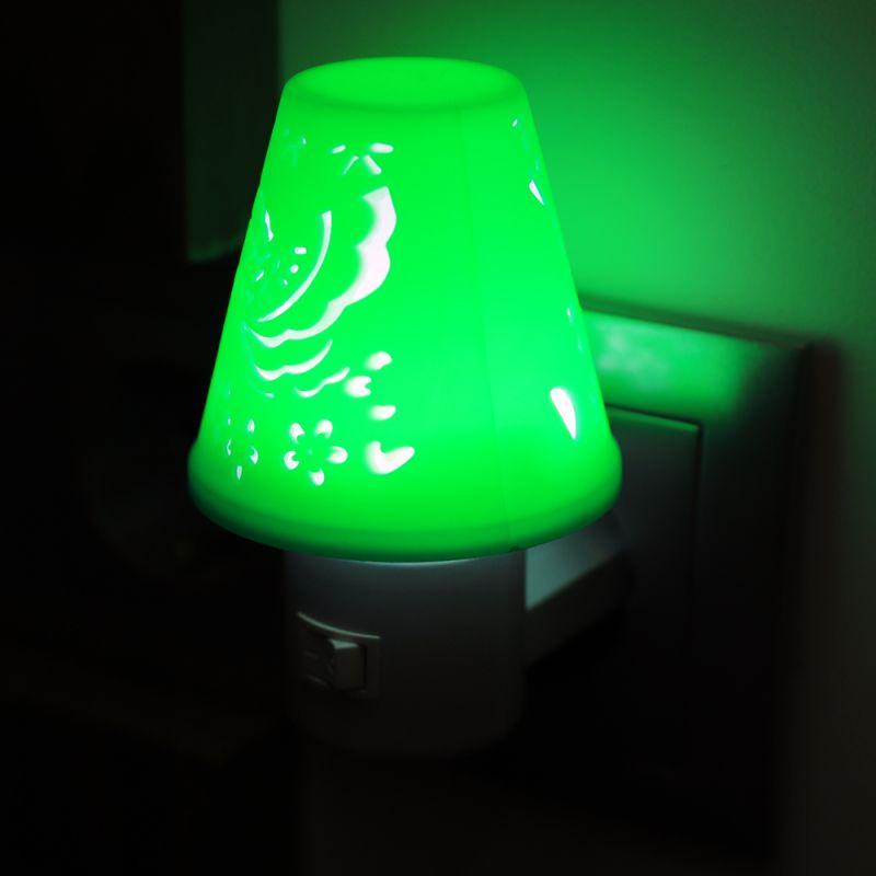 Светильник светодиодный NL-194 "Светильник зеленый" 220В ночник с выкл. Camelion 12910