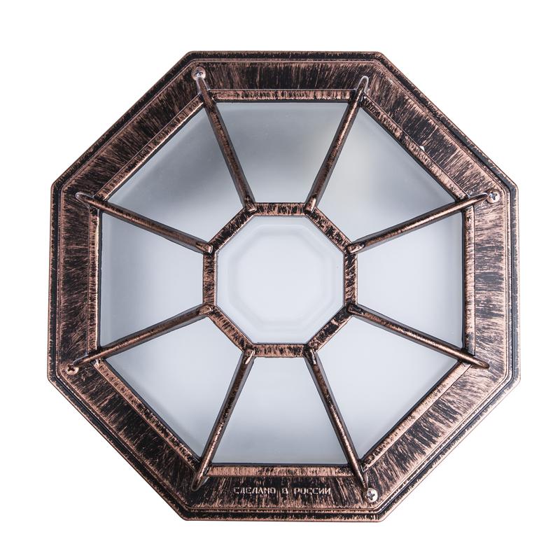 Светильник НПП 03-100-005 "Тартаруга" IP44 матов./корпус с решеткой медь (инд. упак.) Элетех 1005501034