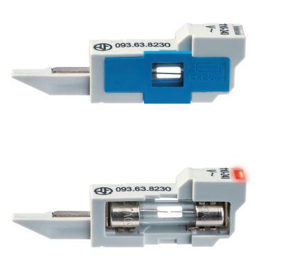 Держатель для предохранителя для интерфейсных модулей реле 39 серии светодиод. индик. предохранителя для цепей 24В AC/DC FINDER 093630024