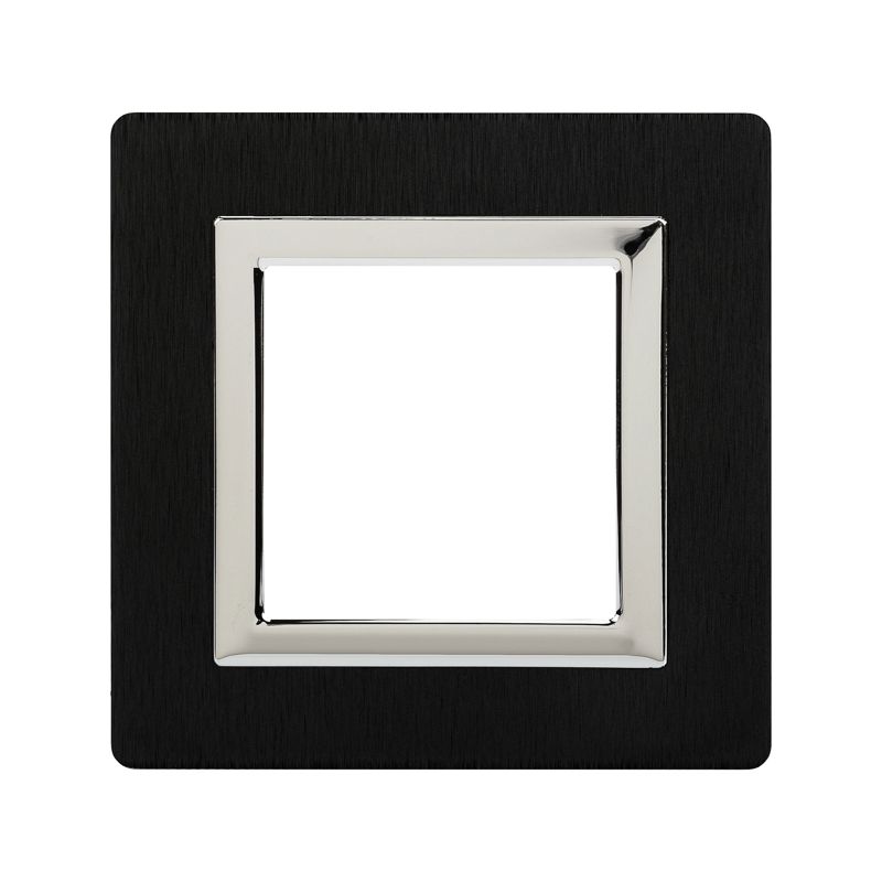 Рамка 1-м 2мод. Avanti алюм. черн. DKC 4402832