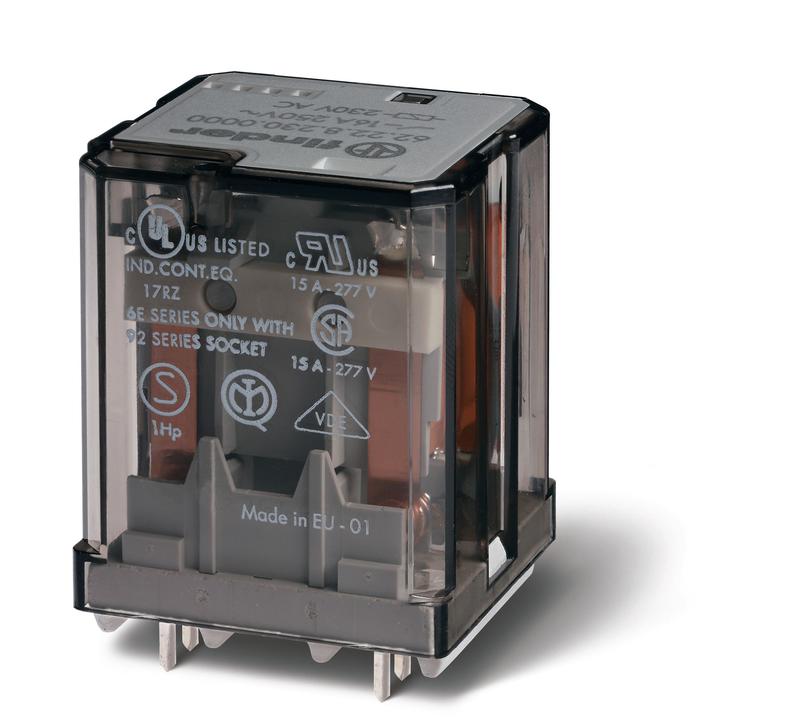 Реле силовое электромеханич. монтаж на печатную плату 3CO 16А AgCdO 230В AC RTI FINDER 622382300000