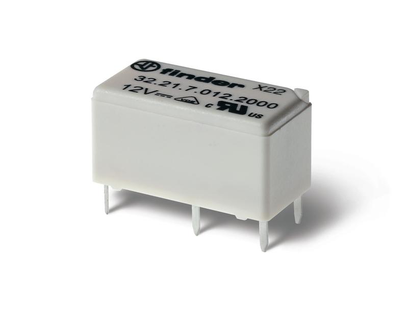 Реле субминиатюрное электромеханич. монтаж на печатную плату 1CO 6А AgSnO2 12В DC (чувствит.) влагозащ. RTIII FINDER 322170124000