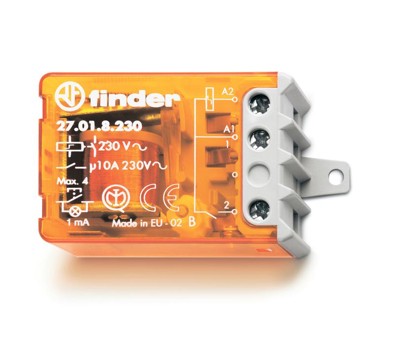 Реле шаговое электромеханич. 2NO 10А 3 состояния AgNi 230В AC монтаж в коробке фланец IP20 FINDER 270682300000