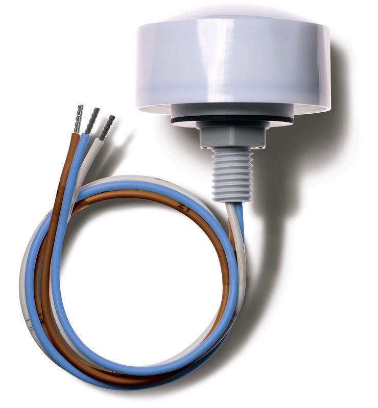 Фотореле корпусное для монтажа на улице 1NO 16А 230В AC 10люкс встроенный провод 500мм IP54 FINDER 106182300000