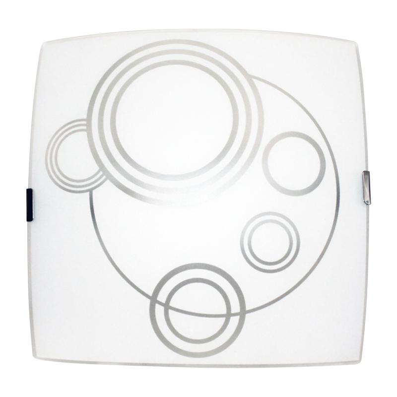 Светильник НПБ 09-60-003 М83 "Галактика" 300х300 матов. бел./клипсы штамп метал. (инд. упак.) Элетех 1005205710