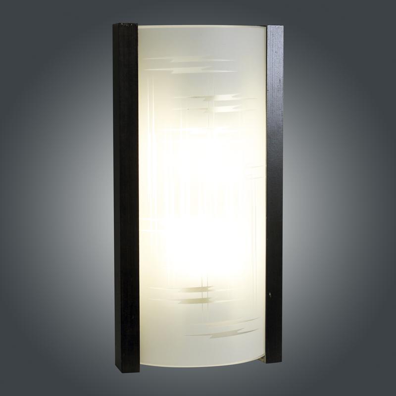 Светильник НББ 01-2х60-504 "Карелия" 370х180х66 "Элегант" матов./венге (инд. упак.) Элетех 1005206028