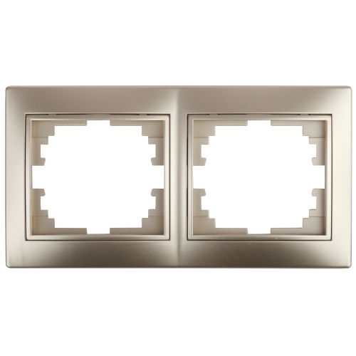 Рамка 2-м СП Plano 1-502-04 гор. шампань Intro Б0030095