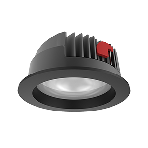 Светильник светодиодный DL-Pro 226х96 52Вт 4000К IP65 кругл. встраив. монтаж. отв. 200-215мм матов. черн. RAL9005 VARTON V1-R0-T0777-10000-6505240