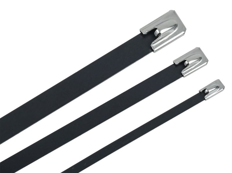 Хомут стальной ХСт 4.6х800мм с полимерным покрытием (уп.100шт) IEK UHS11-D046-800-100