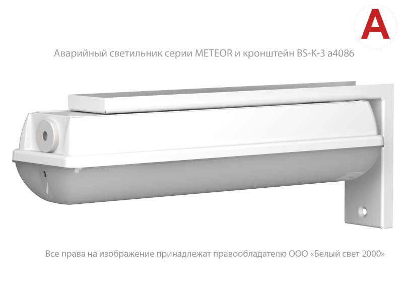 Светильник аварийный BS-METEOR-51-L1-INEXI3-MSS3 Белый свет a15948
