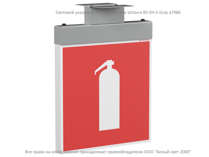 Указатель световой BS-RADEM-71-S1-INEXI3-MSS3 Gray Белый свет a15547