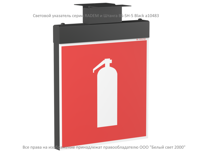 Указатель световой BS-RADEM-73-S1-INEXI3 Black Белый свет a15541