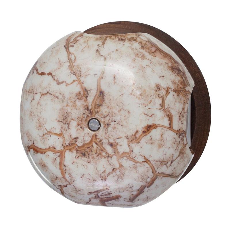 Коробка распределительная ОП 86х50мм Фаберже ретро (в компл. 4 кабел. ввода) мрамор золото BIRONI B2-521-090/18-K