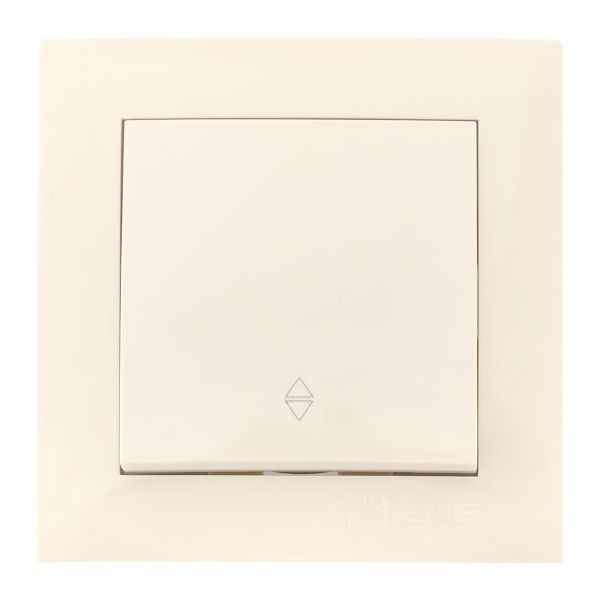 Переключатель проходной 1-кл. СП Валенсия 10А IP20 крем. PROxima EKF EWV10-025-20