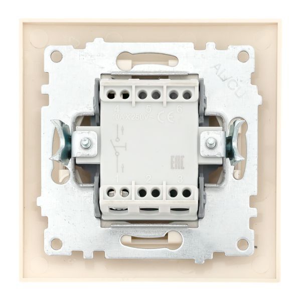 Кнопка звонка 1-кл. СП Валенсия 10А IP20 крем. PROxima EKF EWV10-026-20