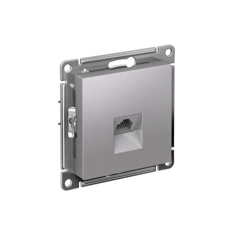 Розетка компьютерная AtlasDesign RJ45 кат.6A механизм алюм. SE ATN000386