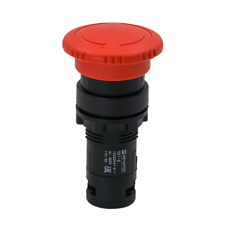 Кнопка грибовидная возврат поворотом с фиксацией 40мм 1NC IP54 пластик MTB7-ES542 красн. ОВЕН 132698