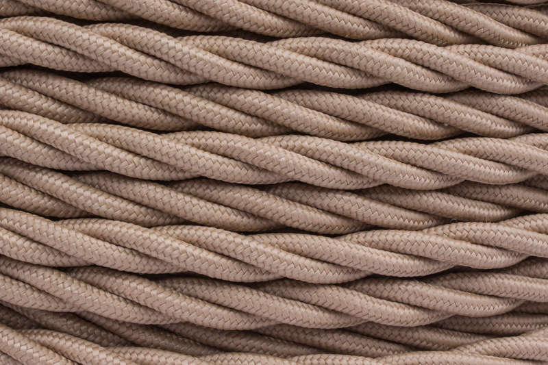 Провод ретро 3х2.5 матов. капучино (уп.10м) Bironi B1-435-716-10