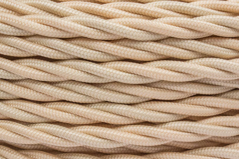 Провод ретро 3х0.75 матов. зол./песочн. (уп.20м) Bironi B1-432-719-20