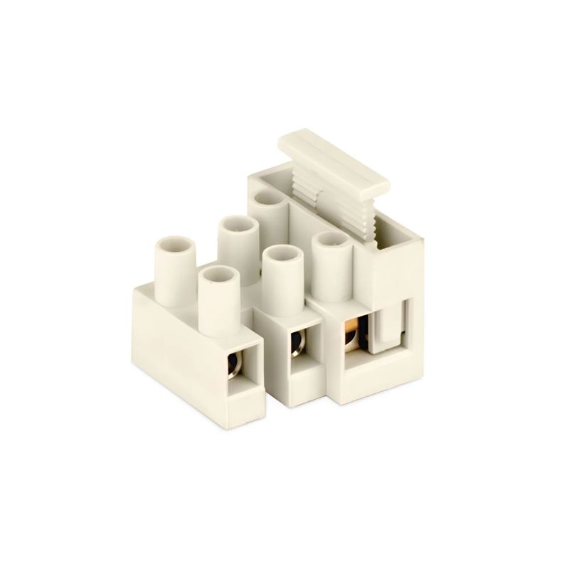 Колодка клеммная винтовая 3х4кв.мм 32А полипропилен 450В с 1 плавк. вставкой DKC 1333