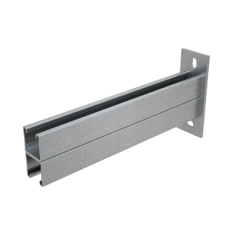 Консоль-Страт двойная усилен. 41х41 2KSSU41-150 HD осн.50-100 L150 2.5мм сталь гор. оцинк. КМ LO2632