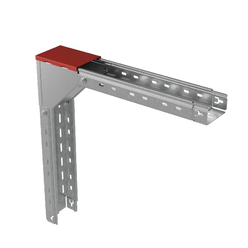 Крышка для угла вертикального внешн. с разворотом трассы на 180град. 150х50 сталь 1мм "ПЛЮС" KVLTDplus90-50-150 HD КМ PL2168