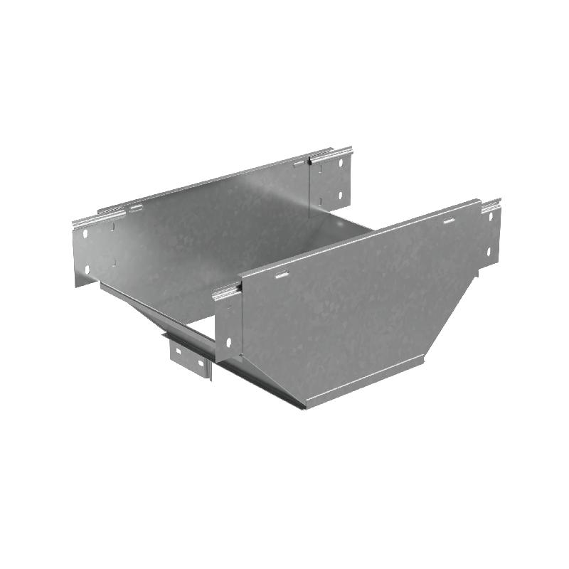 Ответвитель-переходник Т-образ. вертикал. с разворотом трассы на 90град. 100х300-150 сталь 1мм "ПЛЮС" (нижняя часть меньше исходной) TDPSplus90-100-300-150 HD КМ PL4178