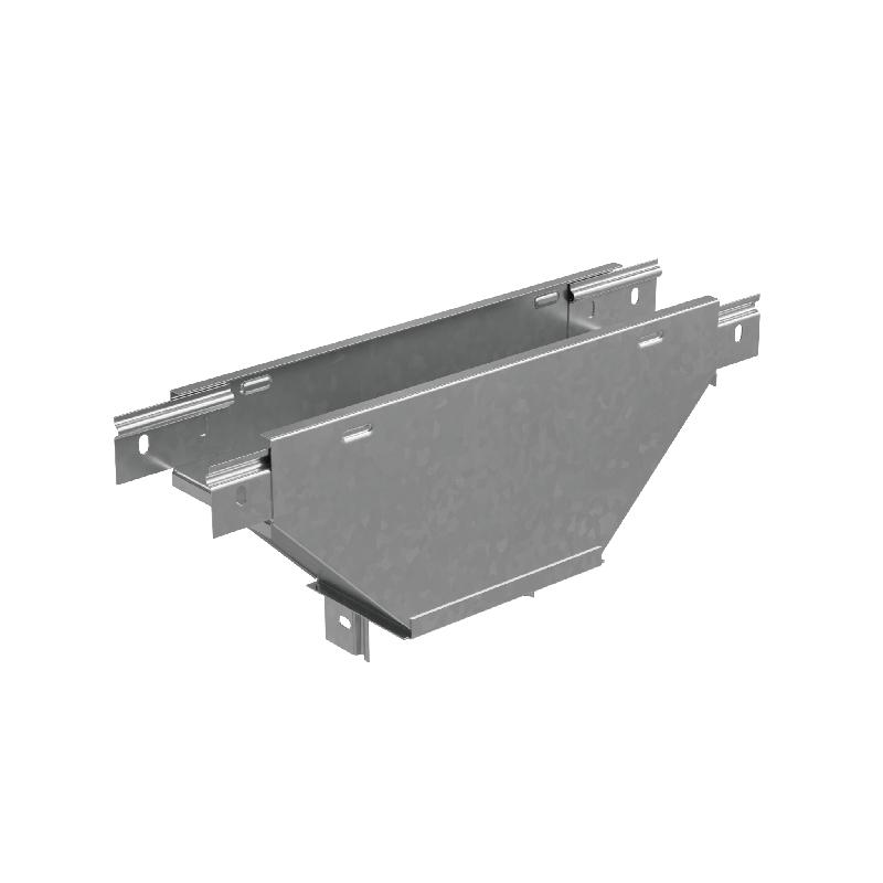 Ответвитель-переходник Т-образ. вертикал. с разворотом трассы на 90град. 50х100-150 сталь 1мм "ПЛЮС" (нижняя часть больше исходной) TDPVplus90-50-100-150 HD КМ PL3961