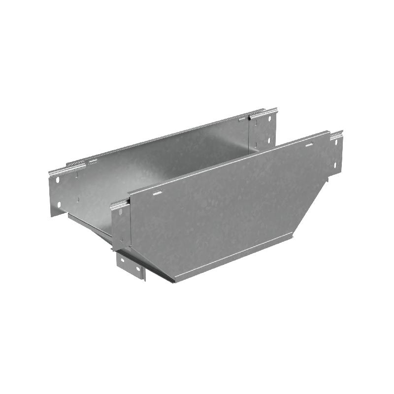 Ответвитель-переходник Т-образ. вертикал. с разворотом трассы на 90град. 80х400-600 сталь 1мм "ПЛЮС" (нижняя часть больше исходной) TDPVplus90-80-400-600 HD КМ PL4001