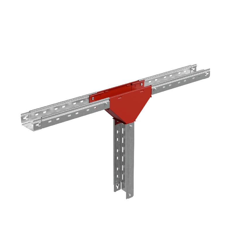 Отвод для лотка Т-образ. вертикал. вниз 50х50 сталь 1мм "ПЛЮС" TDVplus50-50 КМ PL3586