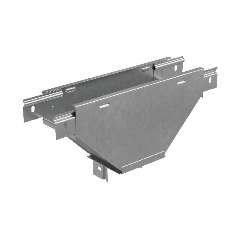 Отвод для лотка Т-образ. вертикал. вниз с разворотом трассы на 90град. 300х50 сталь 1мм "ПЛЮС" TDVplus90-50-300 КМ PL3621