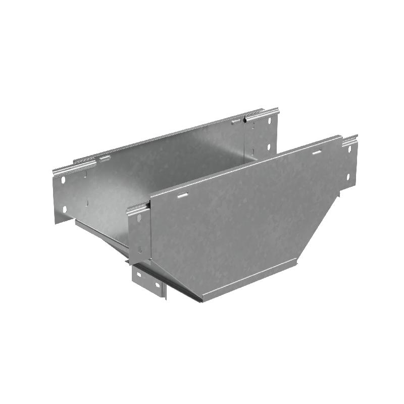 Отвод для лотка Т-образ. вертикал. вниз с разворотом трассы на 90град. 200х80 сталь 1мм "ПЛЮС" TDVplus90-80-200 HD КМ PL3637