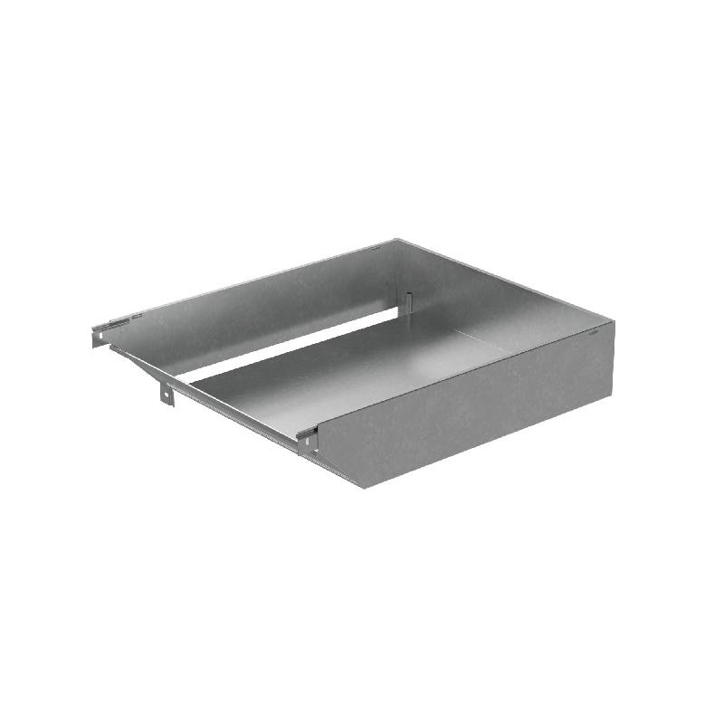 Угол для лотка вертикальный внешний левый с разворотом трассы на 90град. 600х50 сталь 1мм "ПЛЮС" VLPDplus90-50-600-L КМ PL3757