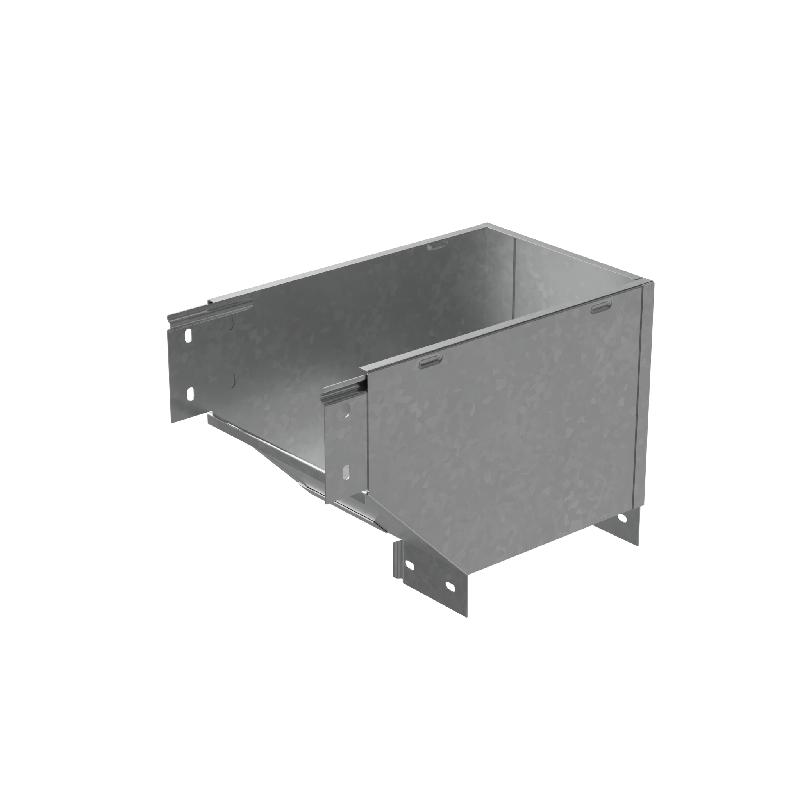 Угол для лотка вертикальный внешний правый с разворотом трассы на 90град. 600х80 сталь 1мм "ПЛЮС" VLPDplus90-80-600-R HD КМ PL3778