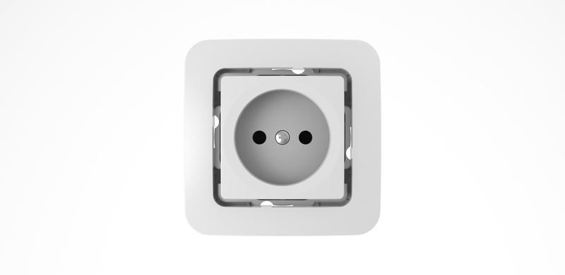 Розетка 1-м СП Lillium 10А без заземл. без вставки бакелит бел. Makel 71022