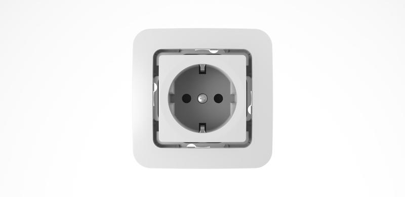 Розетка 1-м СП Lillium 10А с заземл. без вставки бакелит бел. Makel 71028