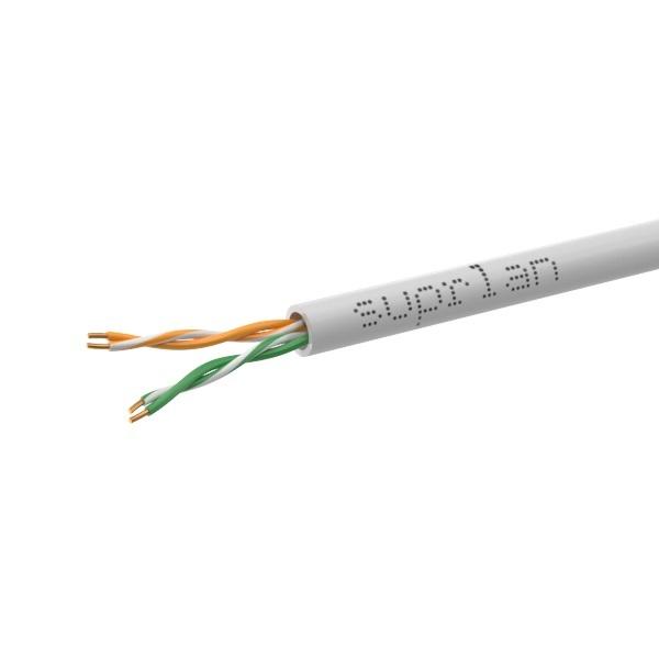 Кабель витая пара U/UTP кат.5E 2х2х24AWG solid Cu PVC In. Standard 500м (м) SUPRLAN 01-0224-2