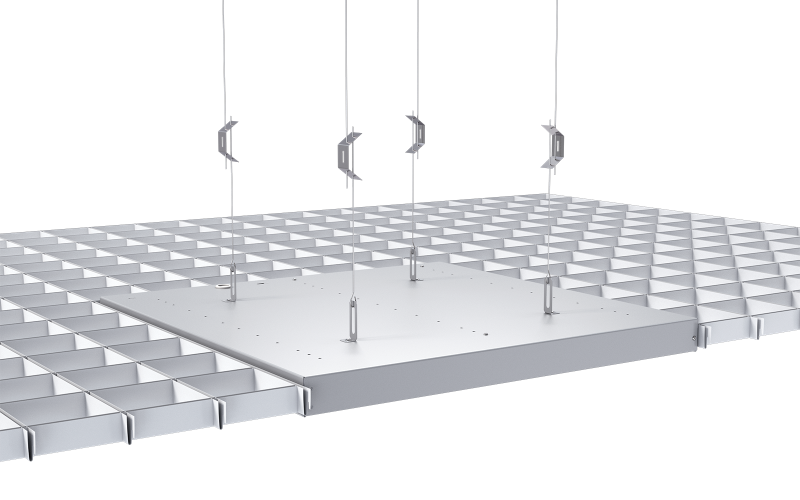 Светильник светодиодный 14 958 ДВО-09-О-30-5К-IP40-Грильято-DALI Innolux 14958