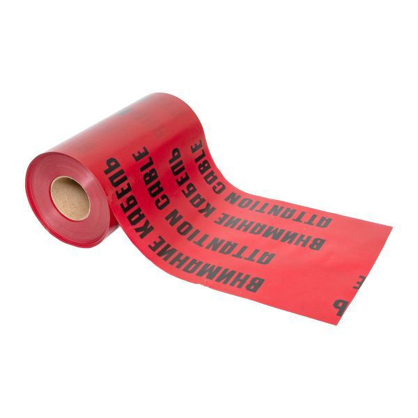 Лента сигнальная ЛСЭ "Осторожно кабель" 300х100 Basic EKF lse-300x100-bas