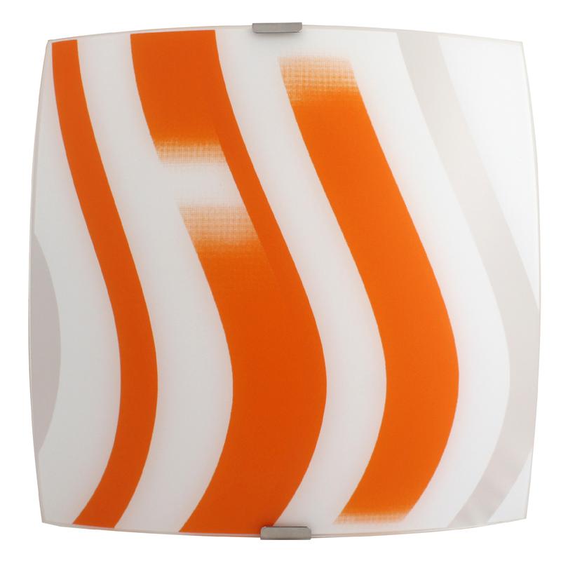 Светильник НПБ 09-60-003 М83 "Колорика Аделайн" 300х300 матов. бел./оранж./клипсы штамп метал. (инд. упак.) Элетех 1005209270