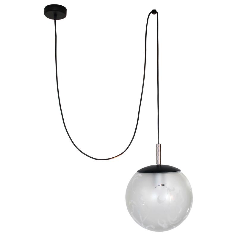 Светильник "Азазель" 300 НСО 17-150-305 прозр./шнур 2.5 фикс. черн. ИУ Элетех 1005251634