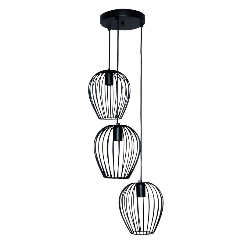 Светильник НСБ 01-3х60-149 "Шалот" 231 E27 лофт-кантри черн. муар (инд. упак.) Элетех 1005404314