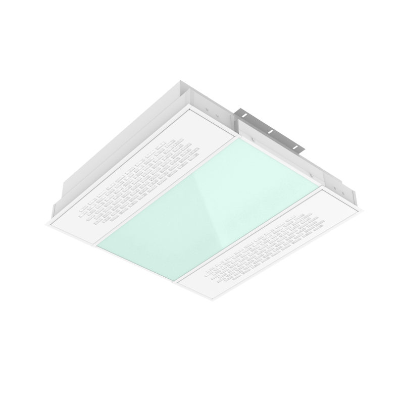 Светильник светодиодный 30Вт 3000К IP54 595х595х126 медицинский с UV-блоком встраив. защ. силикатн. стекло диммер DALI global white bioguard матов. VARTON V1-C0-0UV70-10GD6-5403030