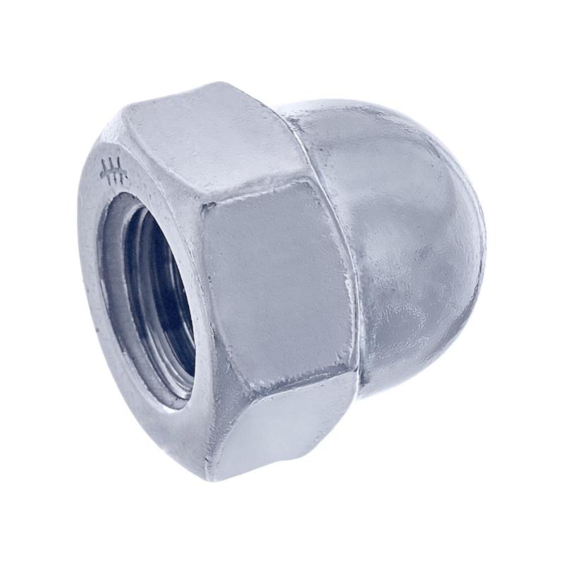 Гайка колпачковая М8 DIN 1587 класс прочн. 4.8 цинк (пакет) (уп.70шт) СТРОЙМЕТИЗ UTORM3150058