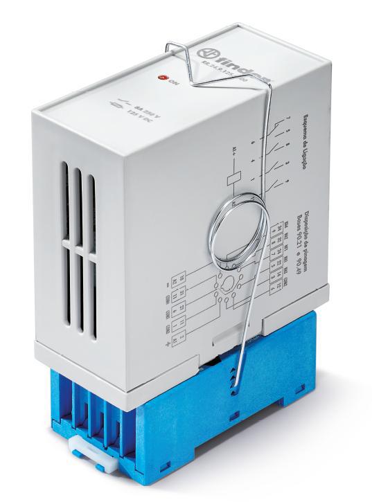 Реле промышленное быстродействующее (3мс) в комплекте с розеткой 90.21 1CO+3NO 8А AgCdO 250В DC IP20 FINDER RR2492509021