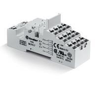 Розетка с безвинт. клеммами Push-in для реле 55.32 55.34 таймера 85.02 85.04 модули 86.00 99.02 в комплекте металлич. клипса 094.71 син. версия для ЖД-транспорта FINDER 94P47SMA